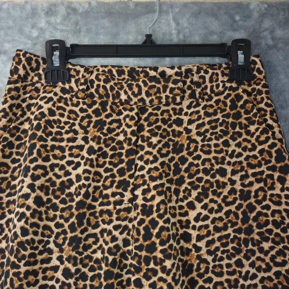 NA-KD Women's Size 38Leopard Print High-Waisted Statement Y2K revival glam Pants - Picture 5 of 9